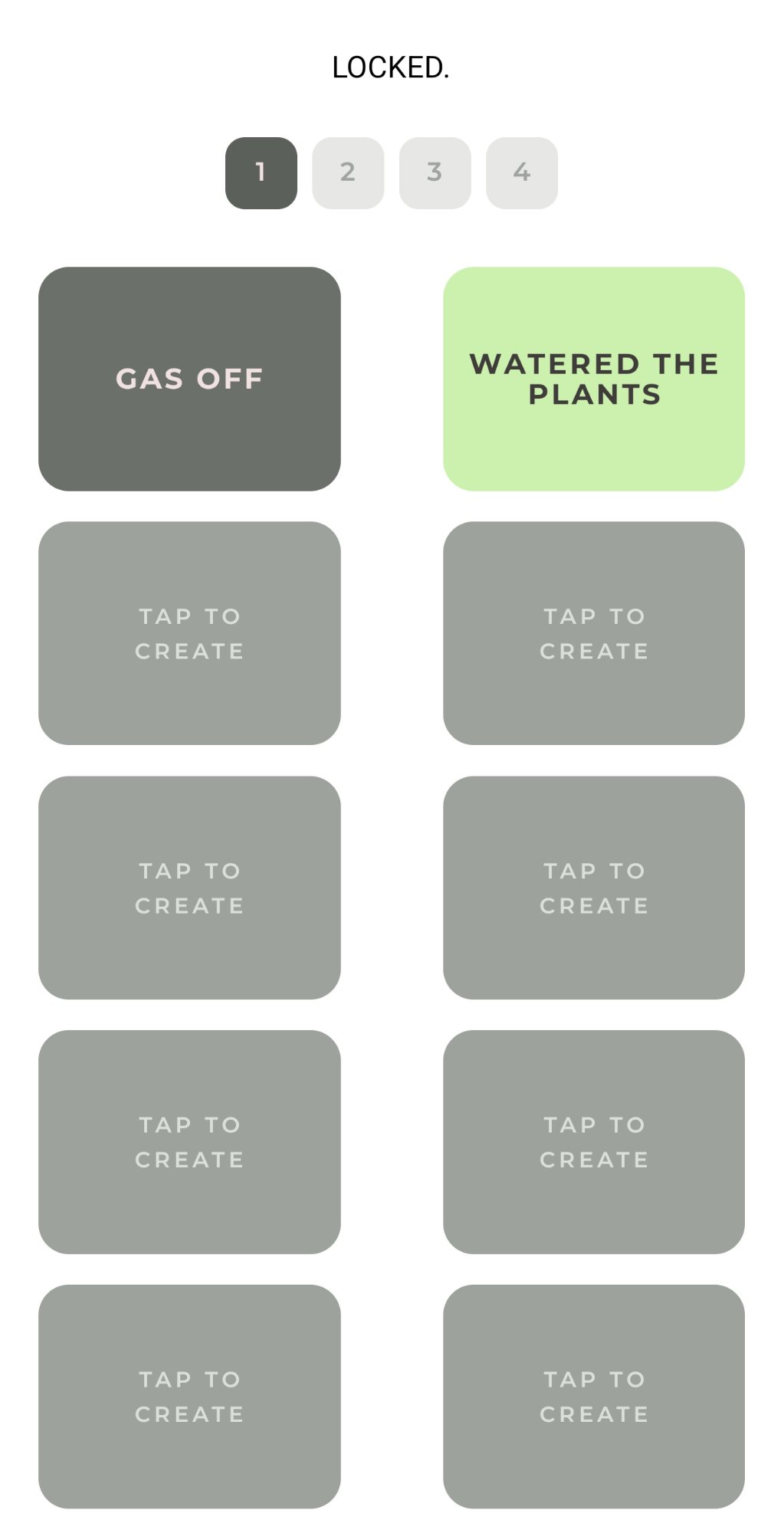 LOCKED checklist