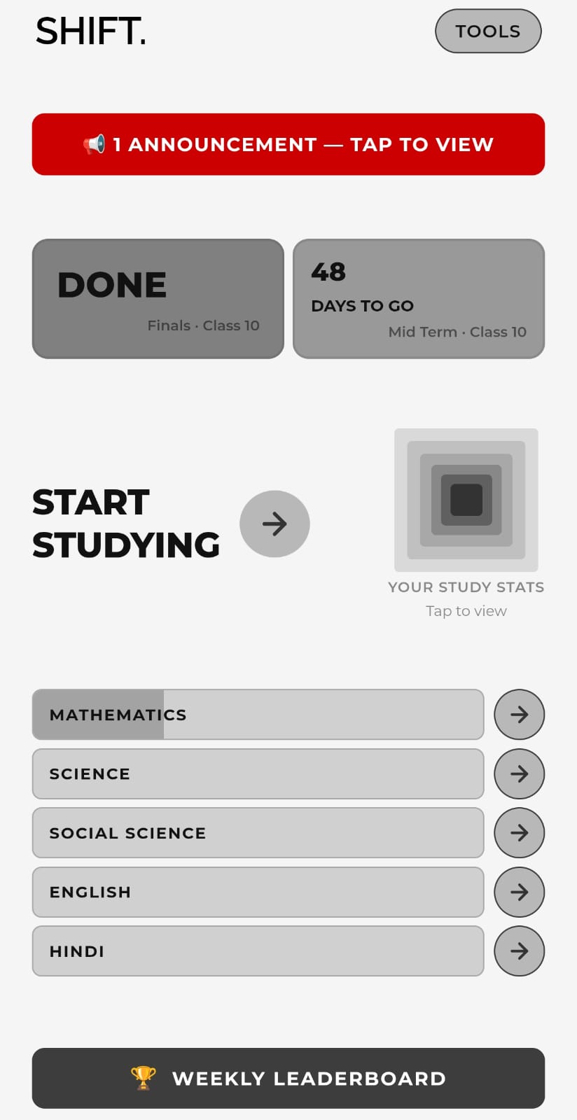 SHIFT School home